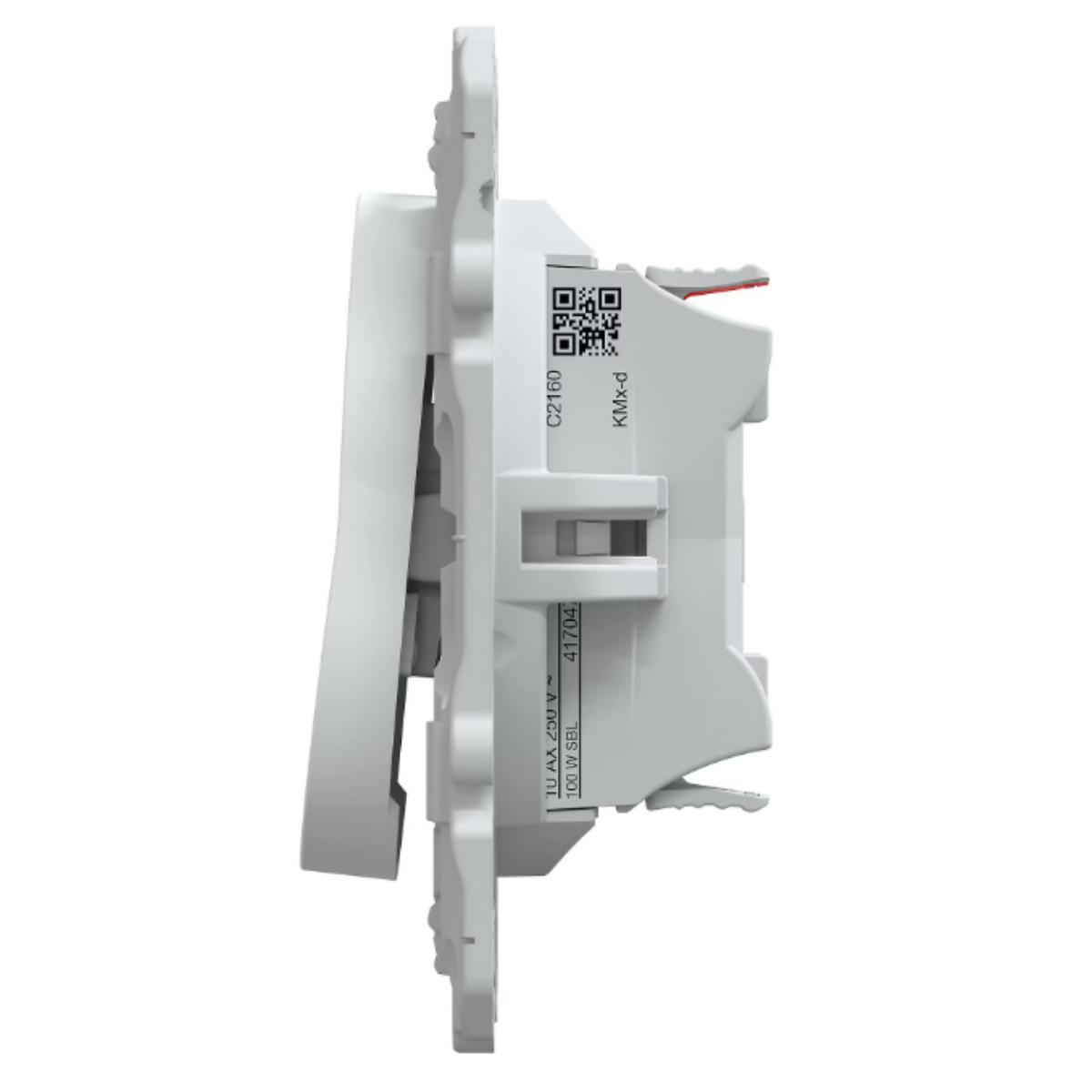 Interrupteur va-et-vient 10A Blanc encastré - Ovalis - Schneider