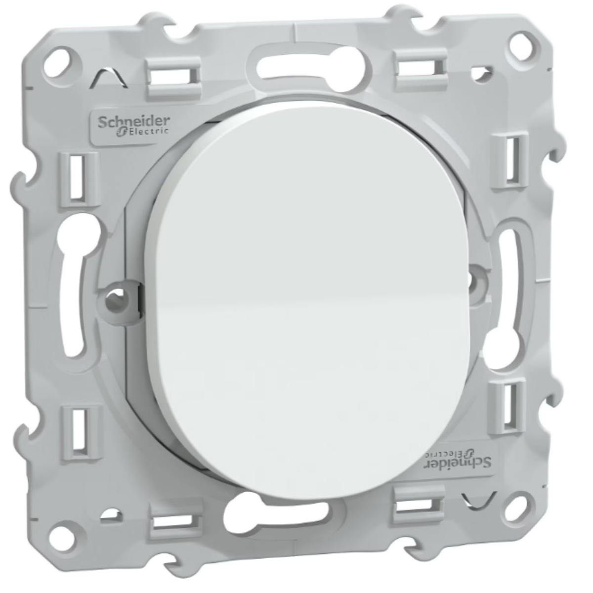 Bouton poussoir fermeture 10A - Ovalis - Schneider