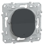 Interrupteur va-et-vient lumineux 10AX anthracite - Ovalis - Schneider