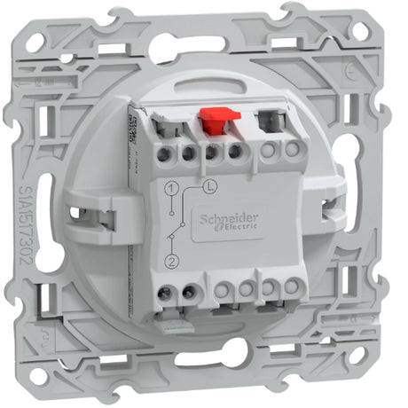 Interrupteur va-et-vient lumineux 10AX anthracite - Ovalis - Schneider