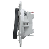 Interrupteur va-et-vient lumineux 10AX anthracite - Ovalis - Schneider