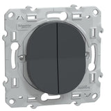 Double interrupteur va-et-vient 10A - Ovalis - Schneider