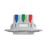 Prise double affleurante avec terre 16A Blanc - Odace - Schneider