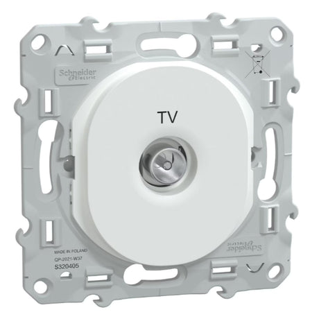 Prise TV simple encastrée Ovalis - Schneider