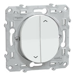 Interrupteur volet roulant 2 boutons 6A - Ovalis - Schneider