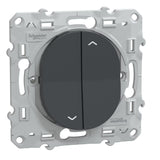 Interrupteur volet roulant 2 boutons 6A - Ovalis - Schneider