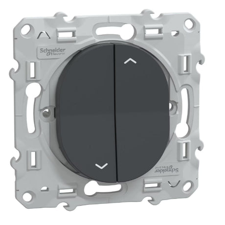 Interrupteur volet roulant 2 boutons 6A - Ovalis - Schneider