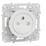 Prise affleurante 2P+T 16A bornes auto - Ovalis - Schneider