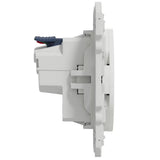 Prise affleurante 2P+T 16A bornes auto - Ovalis - Schneider