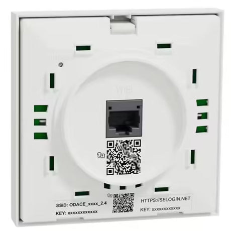 Point d'accès Wi-Fi mural avec prise réseau RJ45 - Blanc - Odace - Schneider