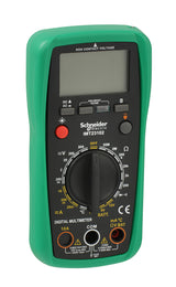 Multimètre numérique Cat III (300V) écran LCD vert - Schneider