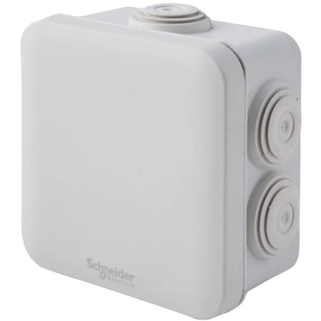 Lot de 5 boîtes dérivation étanche IP55 80x80x45 mm Grises - Schneider