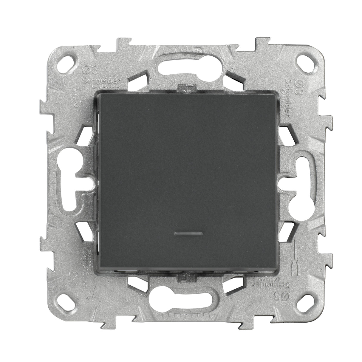 Bouton poussoir + voyant LED 10A - Unica - Schneider