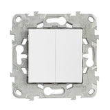 Double interrupteur va et vient 10A - Unica - Schneider