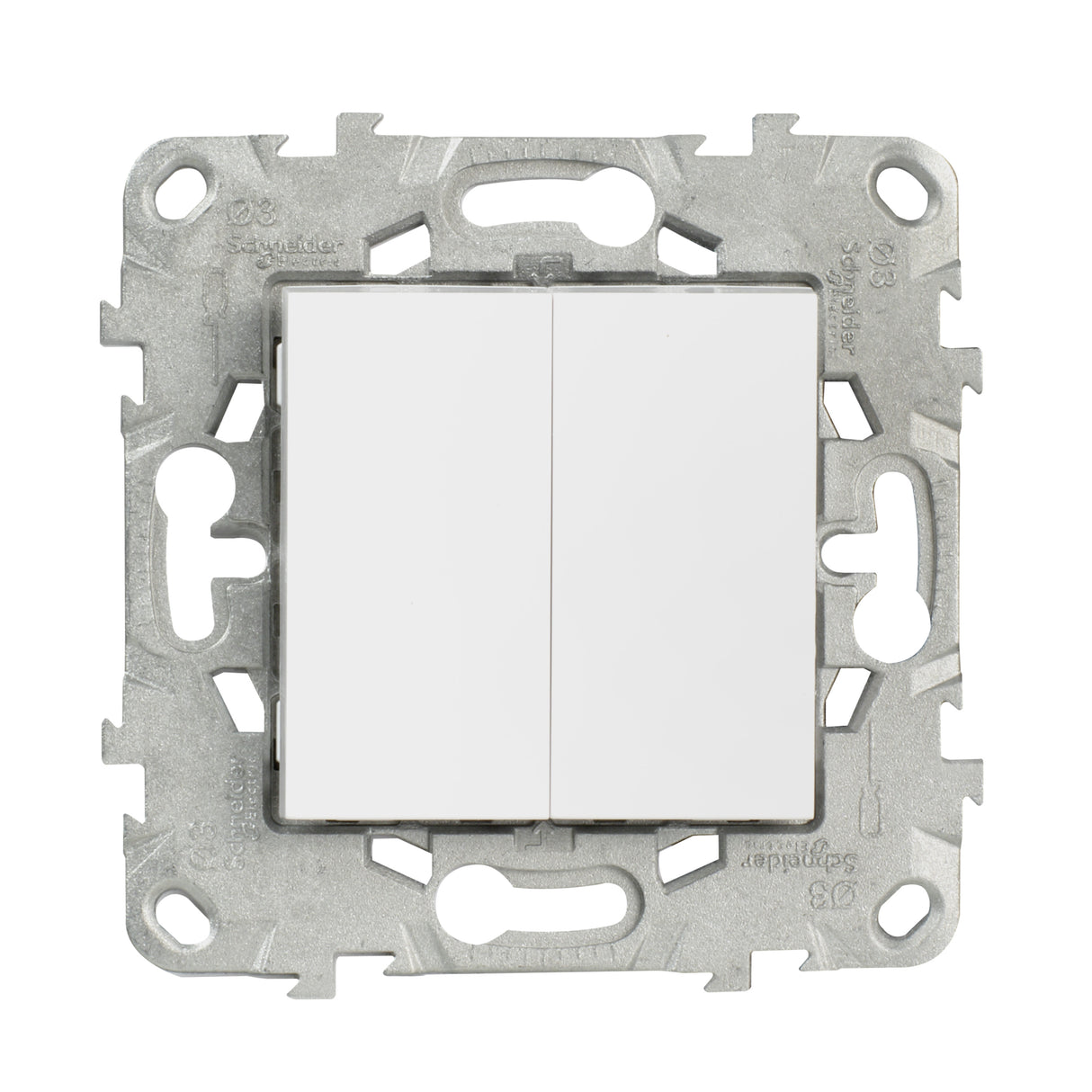 Double interrupteur va et vient 10A - Unica - Schneider
