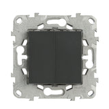 Double interrupteur va et vient 10A - Unica - Schneider