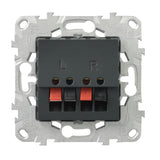 Prise haut-parleurs 2 sorties - Unica - Schneider