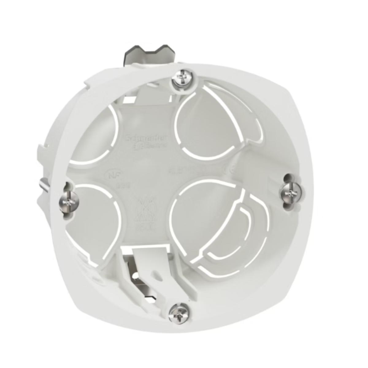 Boîte encastrement 67mm prof. 40mm 1 poste - Multifix - Schneider