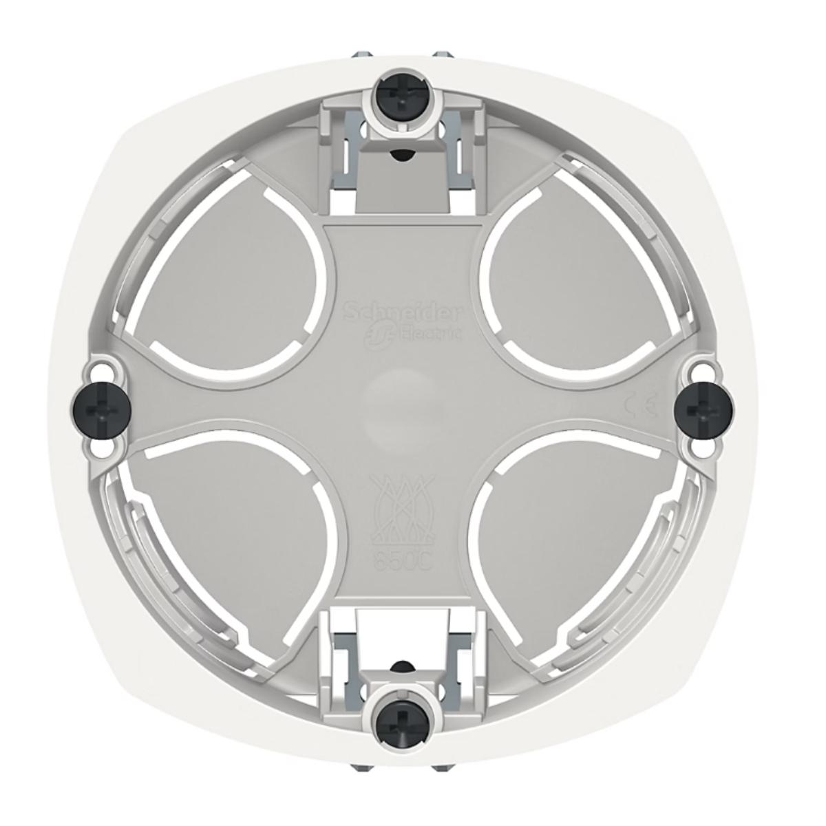 Boîte encastrement 67mm prof. 40mm 1 poste - Multifix - Schneider