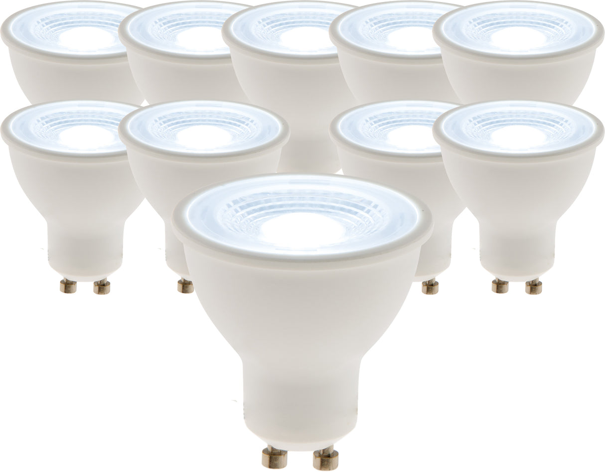 Lot de 10 spots LED 5W GU10 400lm 6500K