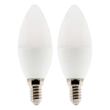 Lot de 2 ampoules LED Flamme 5W E14 400lm 6500K - Elexity