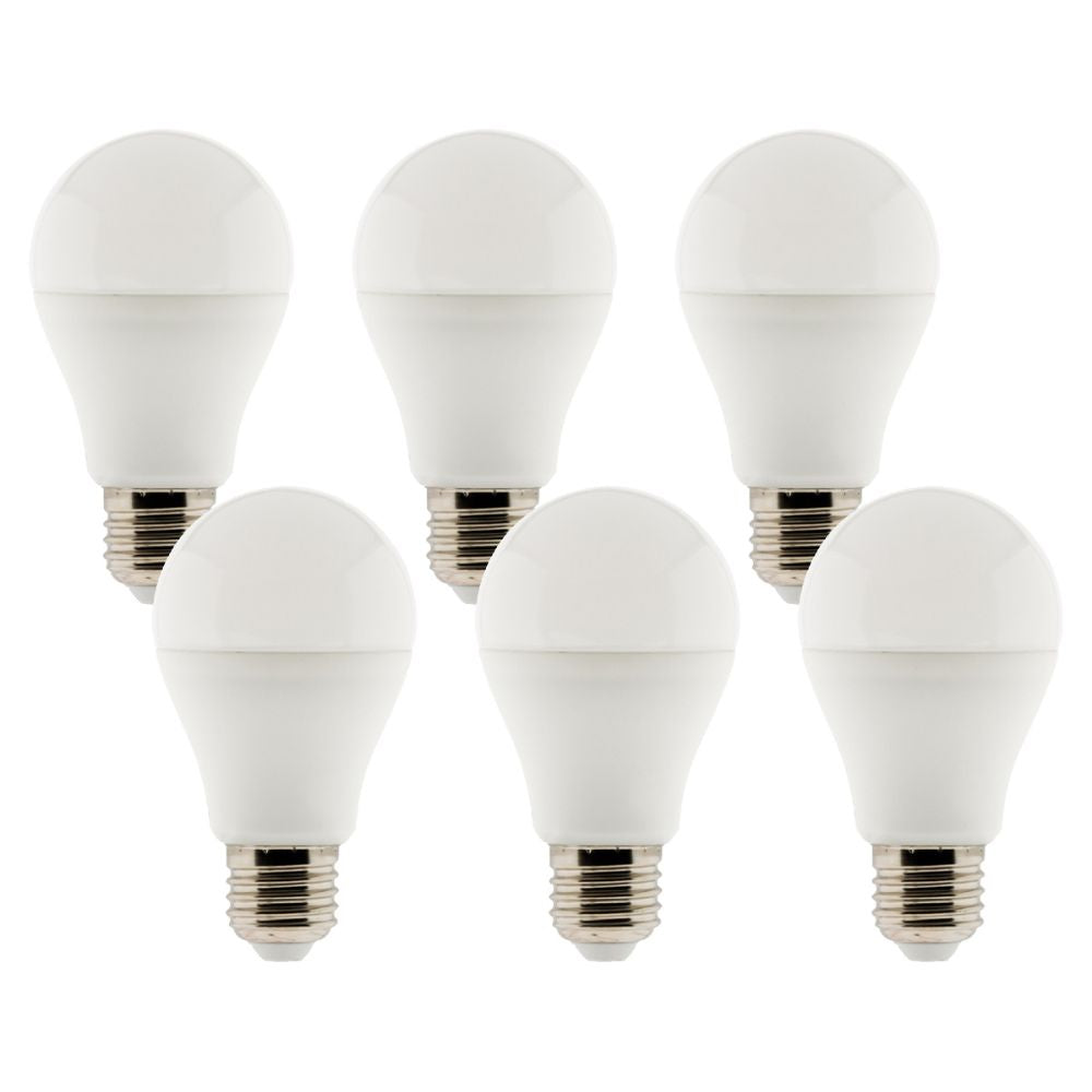 Pack de 6 ampoules LED 6,6W E27 Standard