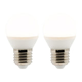 Lot de 2 ampoules LED sphériques E14 - 5W - Blanc chaud - 400 Lumen - 2700K - A++ - Zenitech