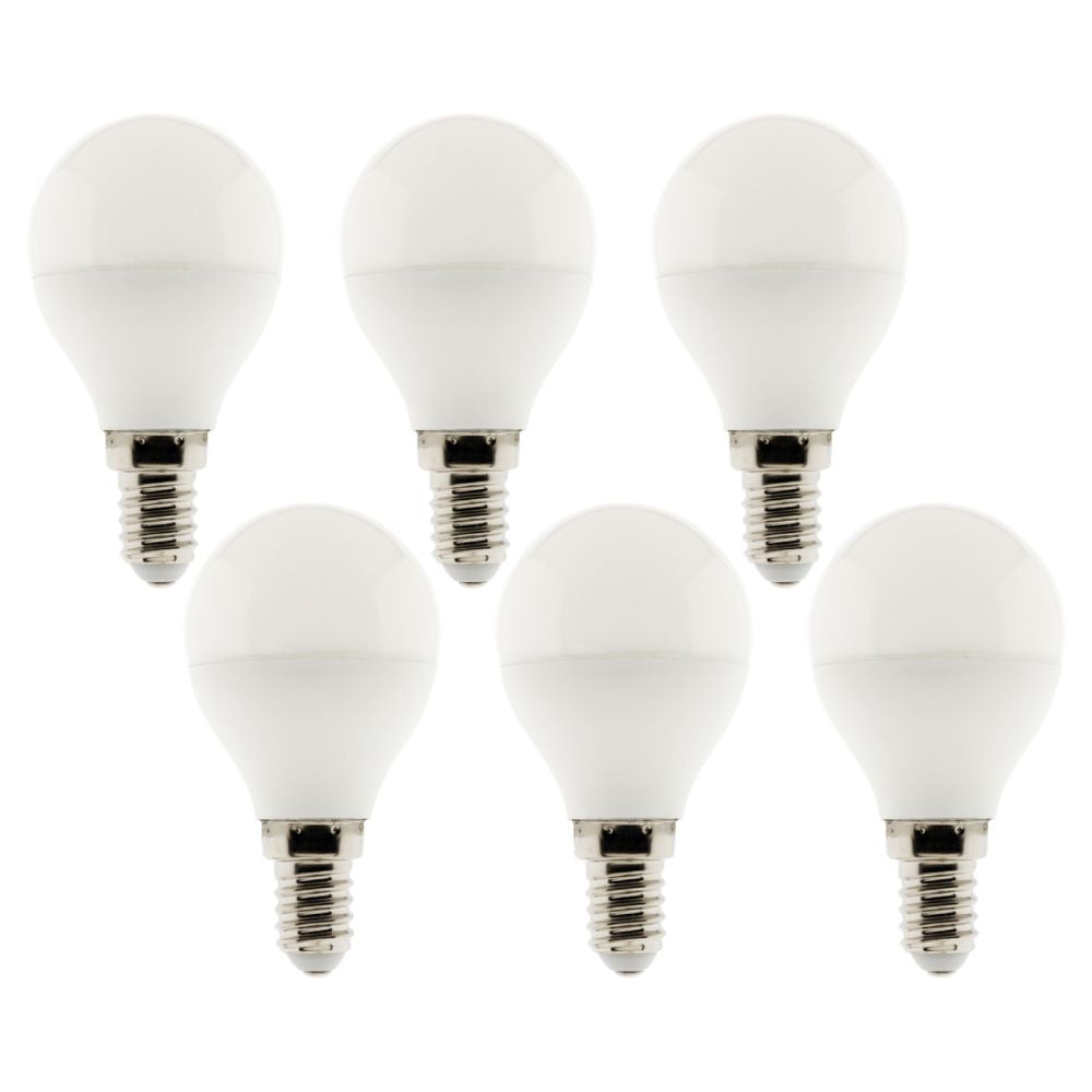 Pack de 6 ampoules LED 4,2W E14 Sphérique