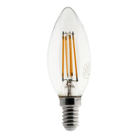 Ampoule Déco filament LED Flamme 4W E14 470lm 2700K (blanc chaud)