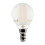 Ampoule déco dépolie filaments LED sphérique E14 - 4W - Blanc chaud - 400 Lumen - 2700K - A++ - Zenitec