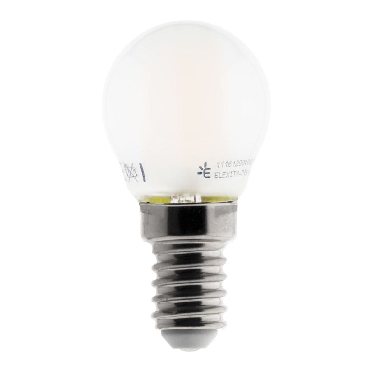 Ampoule déco filaments LED dépolie E27 - 4W - Blanc chaud - 400 Lumen - 2700K - Zenitech