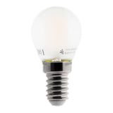 Ampoule déco filaments LED dépolie E27 - 4W - Blanc chaud - 400 Lumen - 2700K - Zenitech