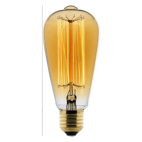 Ampoule déco filament carbone Edison E27 - Zenitech