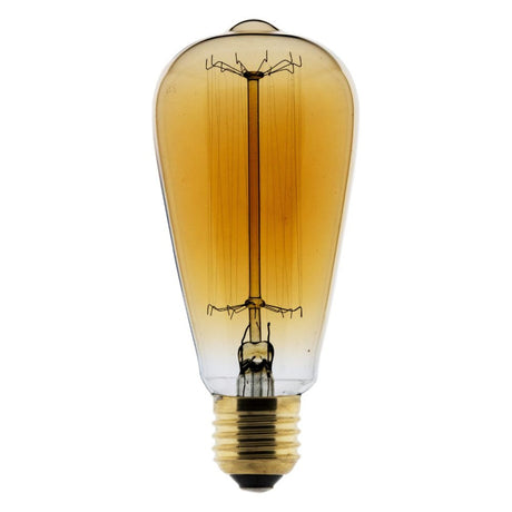 Ampoule Déco filament carbone Edison 25W E27 2700K (blanc chaud)