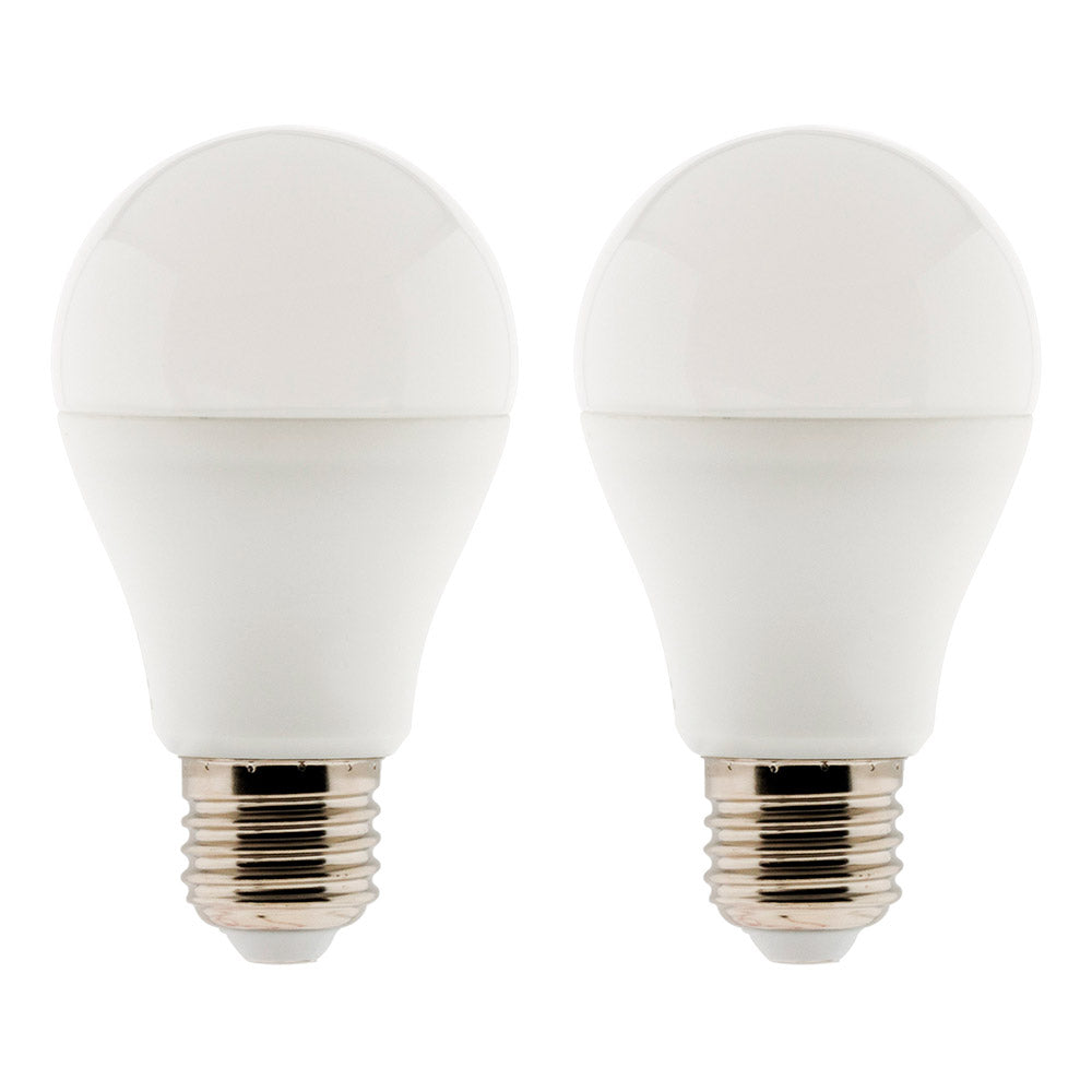 Lot de 2 ampoules LED Standard  6W E27 470lm 2700K (Blanc chaud)