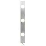 Réglette plate LED 3x 6,2W - Capteur de mouvement - 50cm - Inox brosse