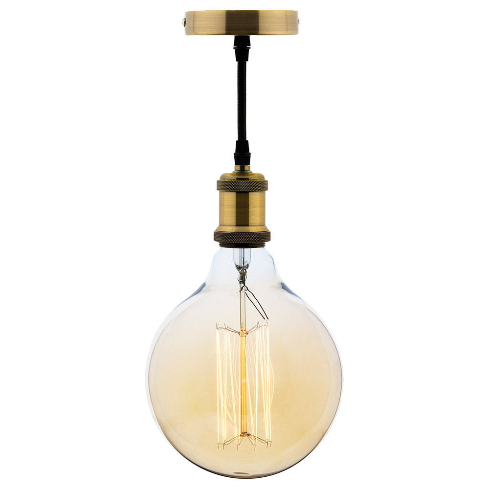 Kit de suspension vintage - métal cuivré - Zenitech