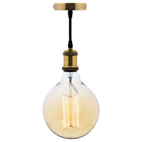 Kit de suspension vintage - métal cuivré - Zenitech