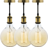 Kit de suspension vintage - métal cuivré - Zenitech