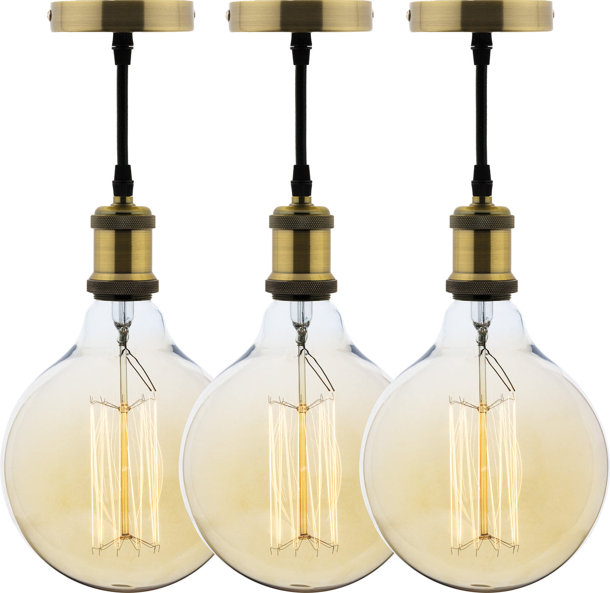 Kit de suspension vintage - métal cuivré - Zenitech