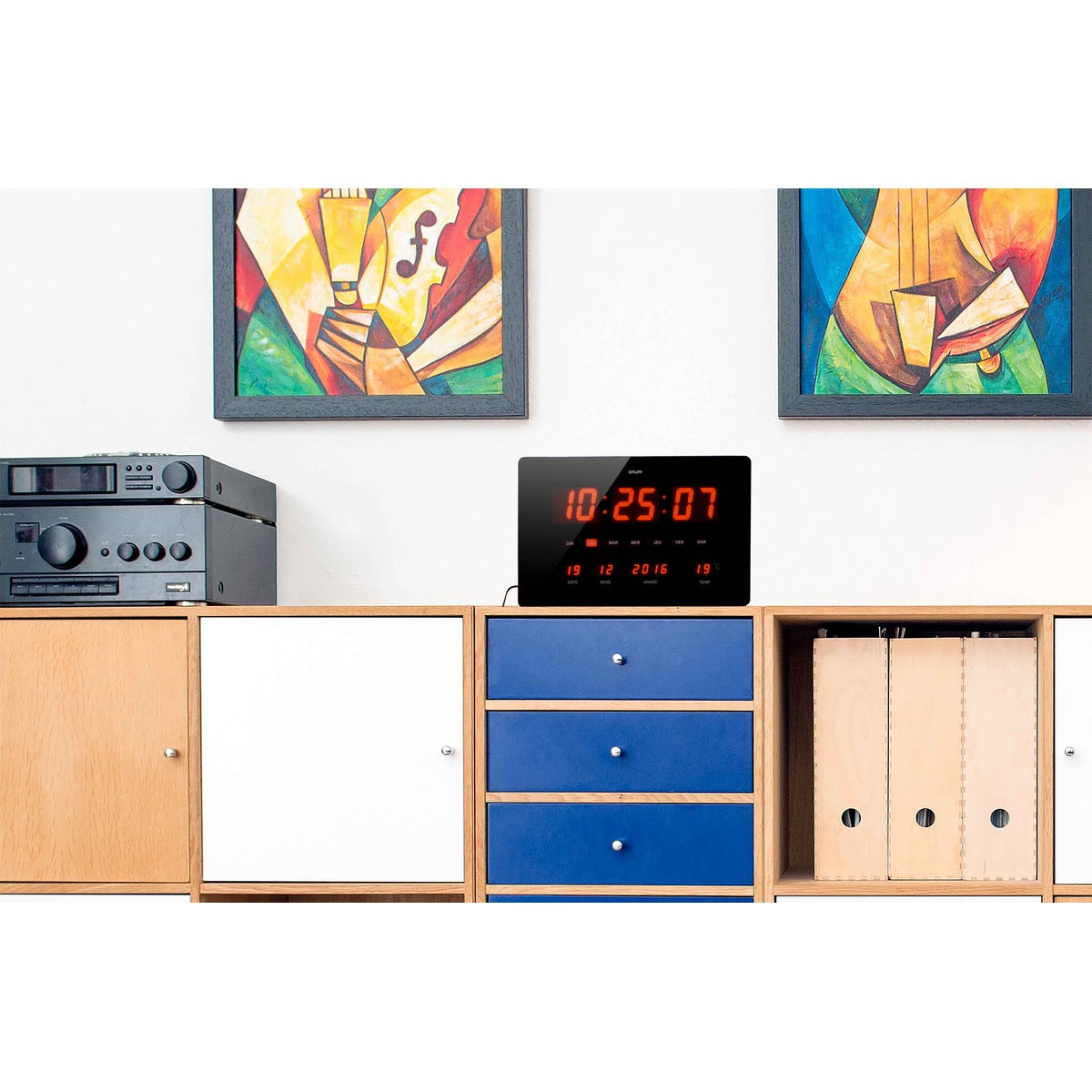 Horloge à LED Rouge Chronos - Orium