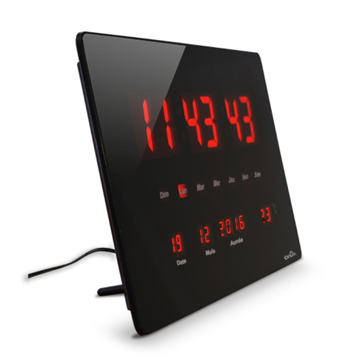 Horloge à LED Rouge Chronos - Orium