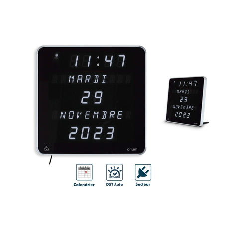 Horloge LED Ephemeris 28x28cm - Orium