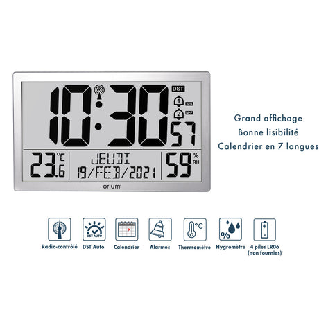 Horloge digitale calendrier RC Giant - Orium