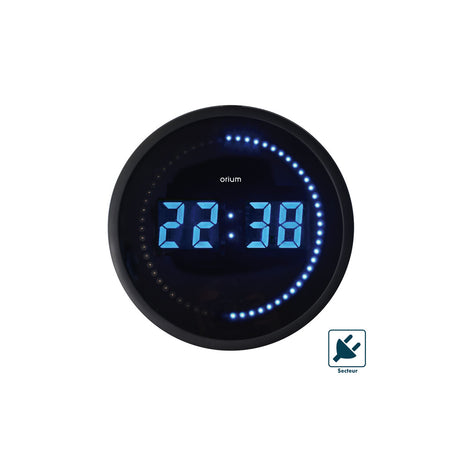 Horloge LED bleue - 30cm - Orium