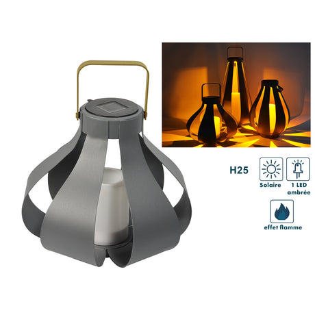 Lanterne solaire Palme h25cm - Orium