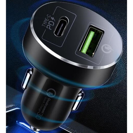 Adaptateur 12V vers type C / USB charge rapide - Orium