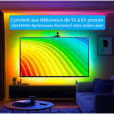 Système de rétroéclairage TV RGBIC 55/65 pouces - Néolium