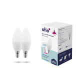 Pack de 2 ampoules LED connectées Bluetooth E14 4.5W - Otio