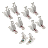Lot de fiches RJ45 CAT 6 sans outil - Zenitech